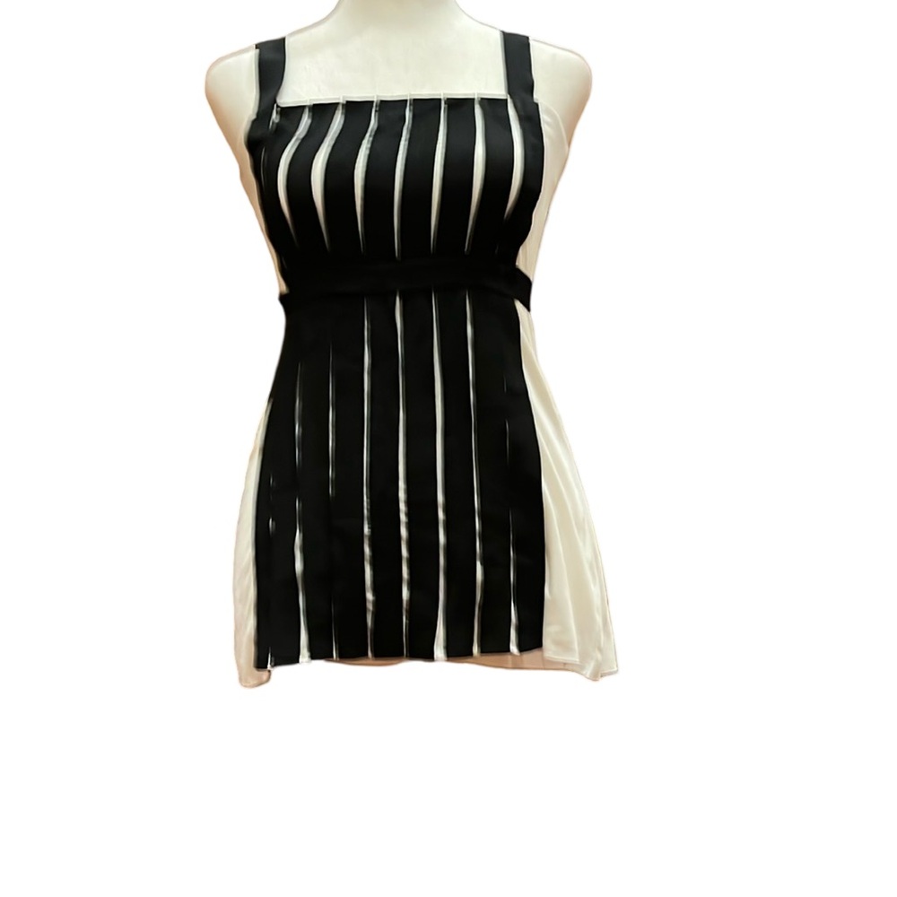 Bailey 44 Black and White Boxy Sleeveless Tank Top
